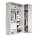 Ver mais imagens de Guarda Roupa de Canto Porta de Correr 3 Portas 2 Espelhos Altezza Belmax:branco