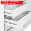 Ver imagem 7 de Guarda Roupa Casal com Espelho 3 Portas de Correr 100% MDF London Branco Yescasa