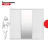 Guarda Roupa Casal com 3 Portas e 1 com 4 Espelhos 100% MDF London Yescasa - 4
