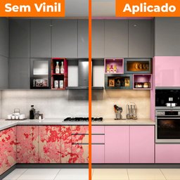 Kit 3 Rolos Papel Parede Lavavel Alto Brilho Rosa Unico 6m - 3