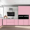 Kit 3 Rolos Papel Parede Lavavel Alto Brilho Rosa Unico 6m - 6