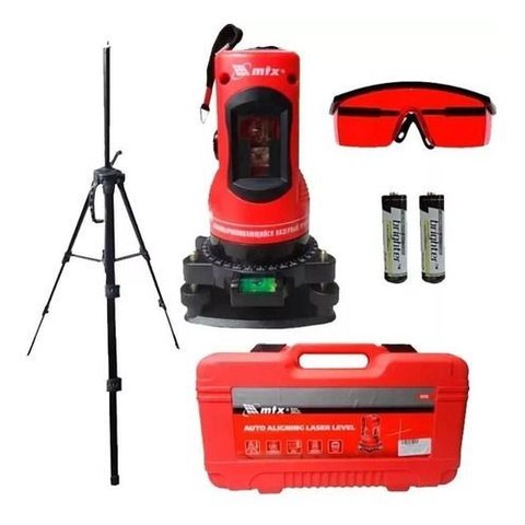 Nivel Laser 150mm Altura do Tripe 1100mm Autonivelamento em Caixa Plastica Mtx 350339