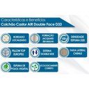 Ver imagem 3 de Colchão King Castor Espuma D33 Black White Euro Pillow Double Face (193x203x25) - 