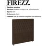 Cabeceira Solteiro 90 cm Firezz Veludo SL 942 Peer - 3