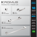 Ver imagem 2 de Kit Acessórios Para Banheiros 4 Peças Inox - Kromus Kitrt4