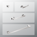 Ver imagem 1 de Kit Acessórios para Banheiros 4 Peças Inox - Kromus KITRT4