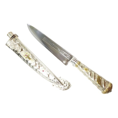 Faca Gaúcha Churrasco Inox 8 Prata Alemã Três Listras Rs