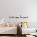 Ver imagem 4 de Adesivo Decorativo Frase Música Sente a Paz Desse Lugar Decoração Ambiente