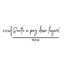 Ver imagem 3 de Adesivo Decorativo Frase Música Sente a Paz Desse Lugar Decoração Ambiente