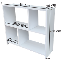 Mini Estante e Aparador - Qualidade para seu Quarto ou Sala (61LX58A20P) - 2
