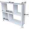 Mini Estante e Aparador - Qualidade para seu Quarto ou Sala (61LX58A20P) - 2