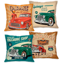 Ver imagem 1 de Kit com 4 Capas para Almofadas Decorativas Abstrato Retrô Carros