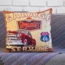 Ver imagem 5 de Kit com 4 Capas para Almofadas Decorativas Abstrato Retrô Carros