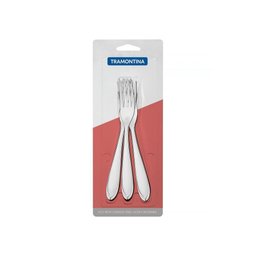 Conjunto Garfos para Sobremesa Tramontina em Aço Inox 3 Pçs Tramontina - 2