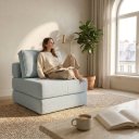 Ver imagem 2 de Poltrona Cama na Caixa 90 cm Versa Bouclê B05 - D'Rossi
