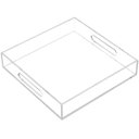 Ver imagem 2 de Bandeja de servir acrílico robusto com alças Make Laser Bandeja Acrílico Cristal