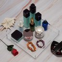 Ver imagem 5 de Bandeja de servir acrílico robusto com alças Make Laser Bandeja Acrílico Cristal