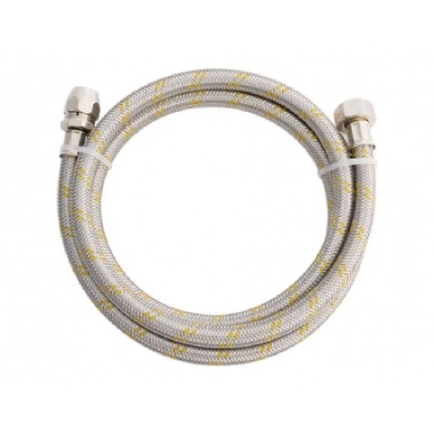 Ligação Flexível para Gás com Adaptador 1/2 X 3/8 150 Cm - 181915-41 - Blukit