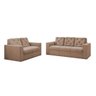 Conjunto Sofá 2 e 3 Lugares Grécia Suede:Bege - 1