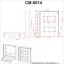 Ver imagem 4 de Cama De Casal Articulável Multifuncional Vertical com Nichos: Branco