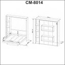 Ver imagem 3 de Cama De Casal Articulável Multifuncional Vertical com Nichos: Branco