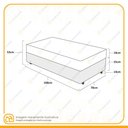 Ver imagem 5 de Cama Box + Colchão de Solteiro Ortobom D45 Iso 150 78x188x53cm