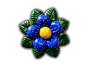 Ver imagem 1 de DECORAÇÃO JARDIM FLOR MARGARIDA CERÂMICA P/GRAMA OU PAREDE:AZUL
