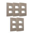 Ver imagem 1 de Kit 5 Placa 2 Postos com Suporte Cor Argila Sleek Margirius Cor:argila
