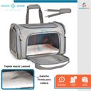 Ver imagem 4 de Bolsa De Transporte Pet Avião Para Cachorro Gato Duke e Dixie Cinza