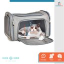 Ver imagem 3 de Bolsa De Transporte Pet Avião Para Cachorro Gato Duke e Dixie Cinza