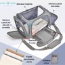 Bolsa De Transporte Pet Avião Para Cachorro Gato Duke e Dixie Cinza - 6
