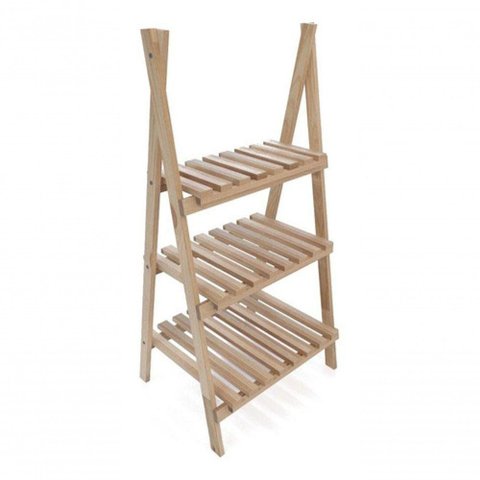 Paneleiro Organizador Madeira Cor Natural 3 Prateleiras