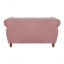 Ver imagem 4 de Sofá Realeza 2 Lugares 146cm Rosê Veludo Clássico Bella Decor