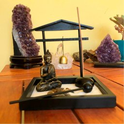 Enfeite Decorativo Ornamental Buda Jardim Zen Incensário - 3