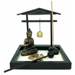 Enfeite Decorativo Ornamental Buda Jardim Zen Incensário - 2