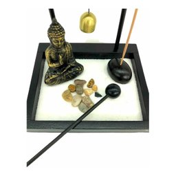 Enfeite Decorativo Ornamental Buda Jardim Zen Incensário - 6