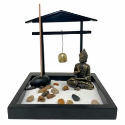 Enfeite Decorativo Ornamental Buda Jardim Zen Incensário - 1