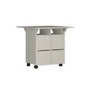 Ver imagem 4 de Mesa Tampo Dobrável 4 Bancos 80 Cm Branco B100