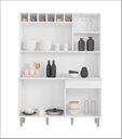 Ver imagem 4 de Armário Cozinha Completo Robin 6 Portas - Branco