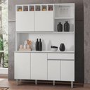 Ver imagem 3 de Armário Cozinha Completo Robin 6 Portas - Branco