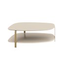 Ver imagem 6 de Mesa de Centro Decorativa Litch Mdp/mdf Pés em Metal Offwhite G77 - Gran Belo