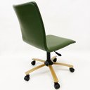 Ver imagem 5 de Cadeira para Escritório Amanda cor Verde Oliva base cor Dourado Fosco com regulagem de Altura