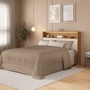 Ver imagem 1 de Cabeceira Casal com Nicho e LED 100% MDF Aurora Yescasa