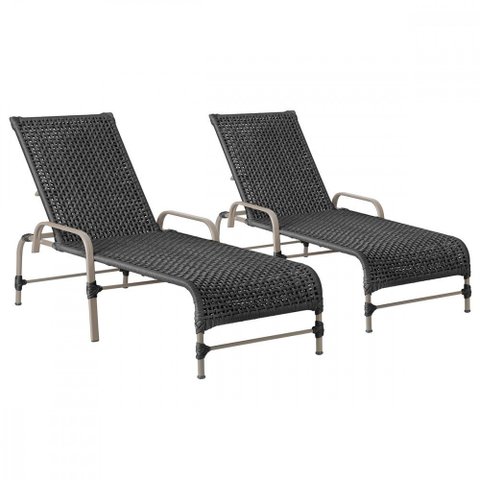 2 Espreguiçadeiras Reclinavel Catar Fendi Corda Nautica Trama Original