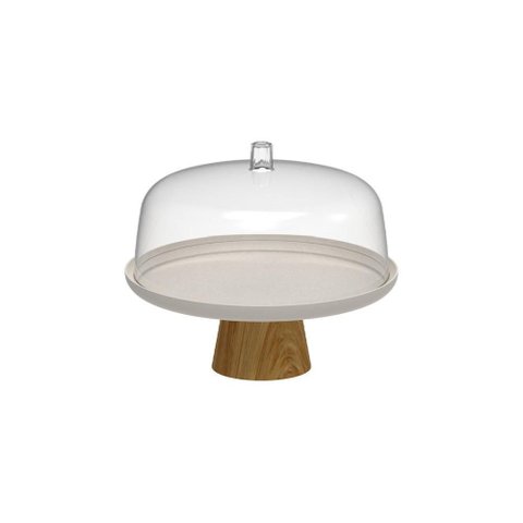 Boleira ou com Cúpula e Pé 25cm Linha Lume - Bege