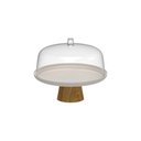 Ver imagem 1 de Boleira ou com Cúpula e Pé 25cm Linha Lume - Bege