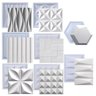 Kit 8 Formas Molde de Gesso 3d e Cimento pra Placas Parede - 1