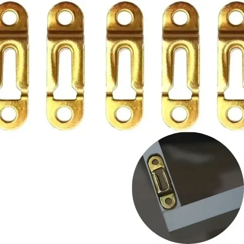 Suporte De Nicho Tipo Presilha Metálica Zinco Amarelo (Kit Com 50 Un) - 7