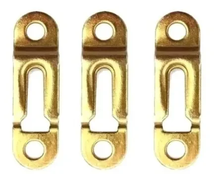 Suporte De Nicho Tipo Presilha Metálica Zinco Amarelo (Kit Com 50 Un) - 6