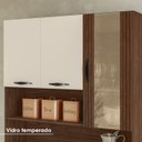 Ver imagem 6 de Kit Cozinha 6p 1g 91 Cm Golden Nogueira Off White Cp Ripado Ktp